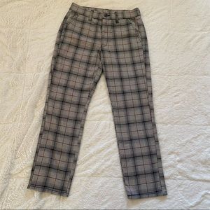 American Eagle Plaid Ankle Dress Pants